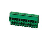 PA66 SNによってめっきされる30-16AWGターミナル ブロックのコネクターCPT 3.81mmピッチ1*10Pの緑