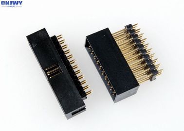 2.54mm Pitch Board To Cable Connectors , Male Pin Board To Wire Connector