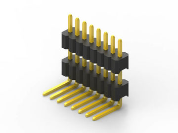 1.27mmピッチPCBヘッダーコネクタ コンカブ折りたたみシングルライン ダブルプラスチック