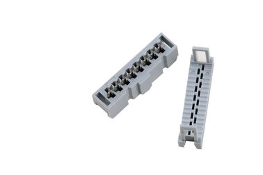 グレー色 IDCソケット 女性 ヘッダー 直角接続 16Pins