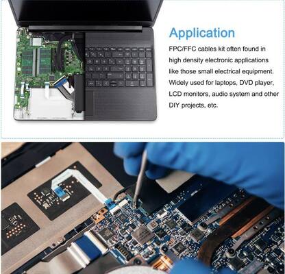 耐久性のあるFFCケーブル組成 高柔軟性と精度ピッチを特徴とする 複雑な電子機器に適した