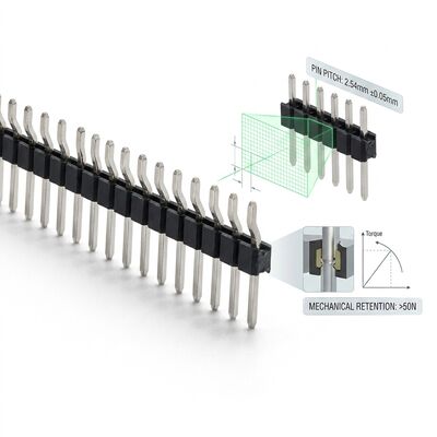 Fine Pitch 1.27mm Dual Row SMT Male Pin Header Connector Compact PCB Surface Mount Design