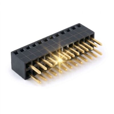 1.00mmピッチ単列直角メスヘッダコネクタ水平PCBマウントソケット