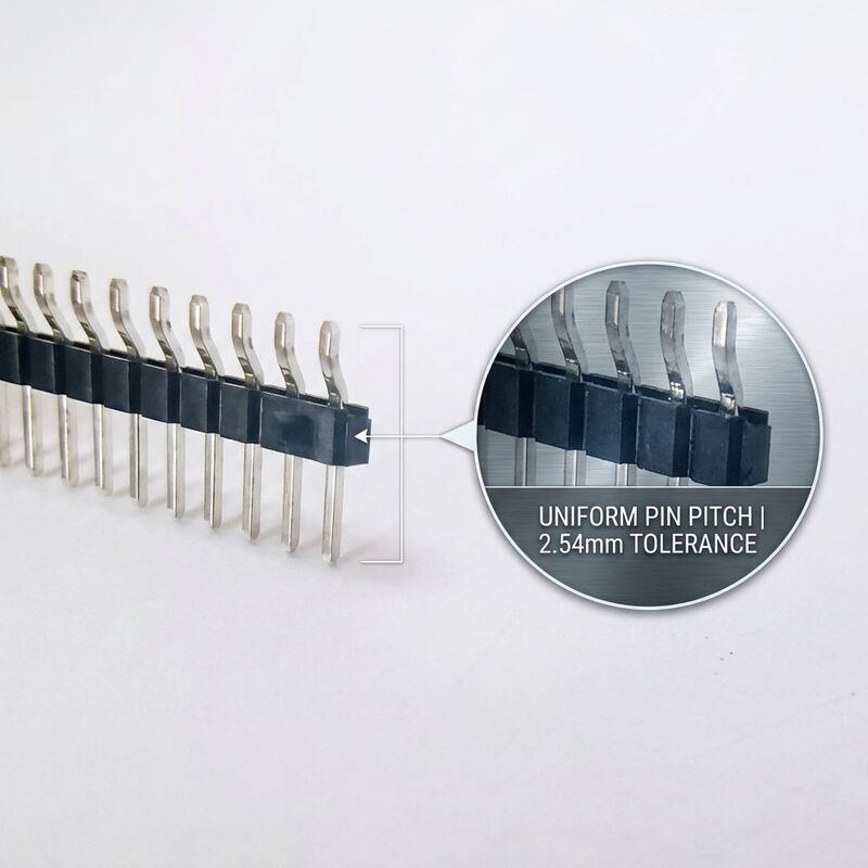 Fine Pitch 1.27mm Dual Row SMT Male Pin Header Connector Compact PCB Surface Mount Design