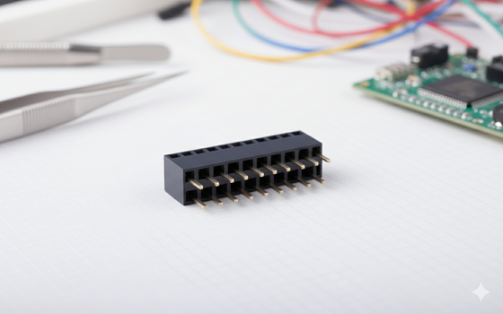 メスヘッダーコネクタ 2-40コンタクト 250V スルーホールマウント