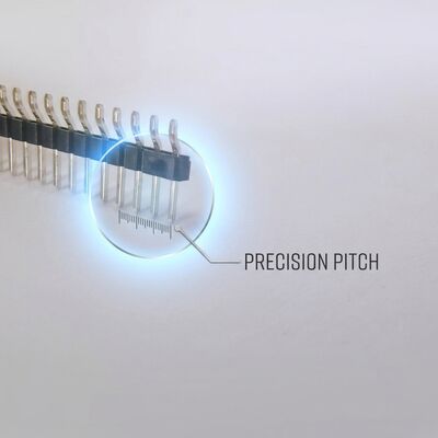 ブレークアウェイ スナップオフ シングルロウ オスピンヘッダー ストリップ コネクタ 2.54mm ピッチ 40ピン カスタマイズ可能長