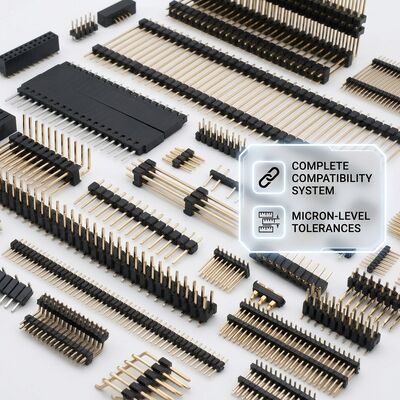 SMTデュアルロウ表面実装オスピンヘッダーコネクタ 2.54mmピッチ PCB 80ピン リフロー対応